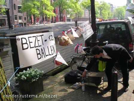 "bezetballen" 100% plakband